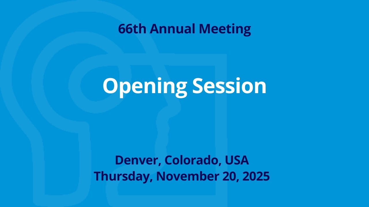 Opening Remarks: Psychonomic Society 2025 Annual Meeting