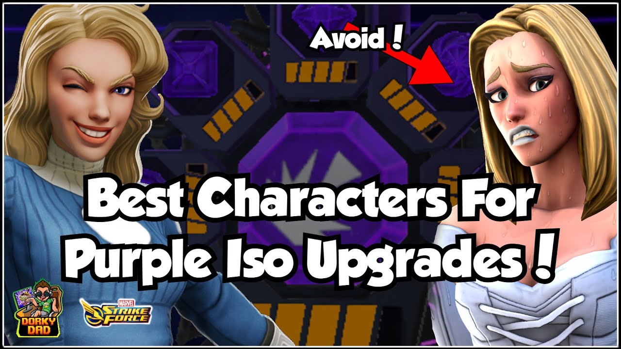 Purple Iso 4 и 5 — лучшие варианты! | Не спешите строить! | Marvel Strike Force | MSF