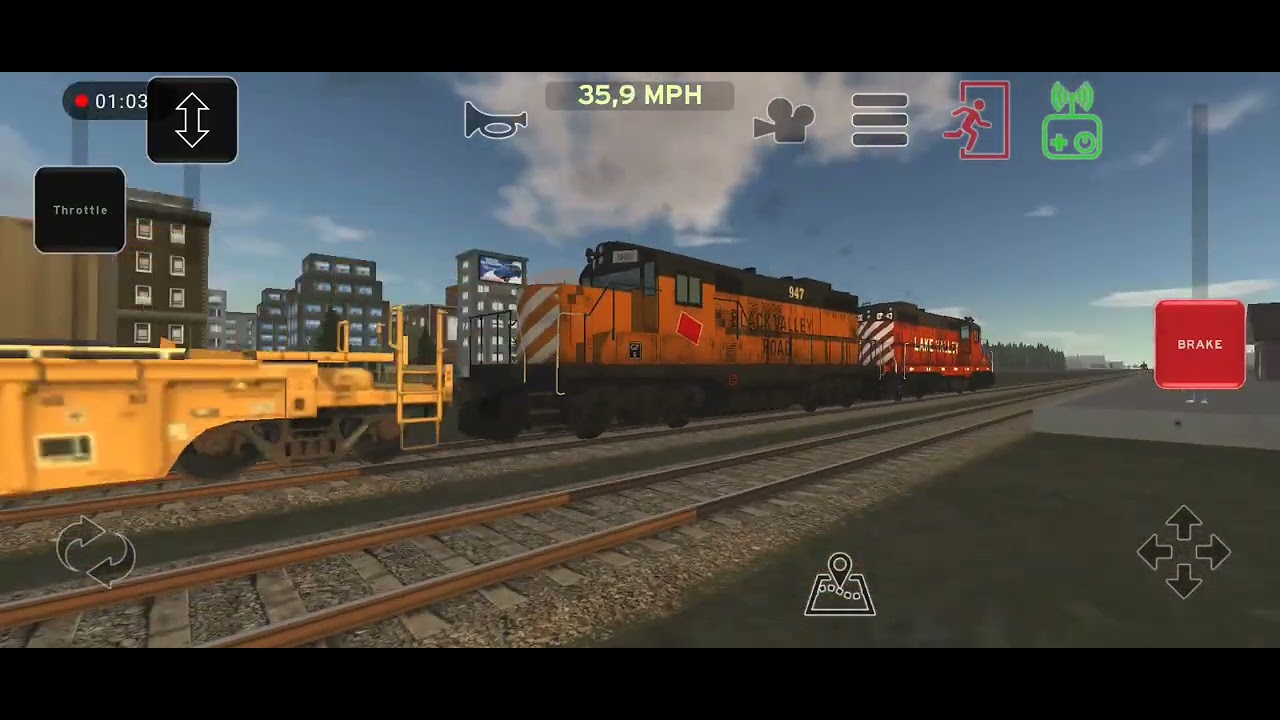 Train and rail yard simulator