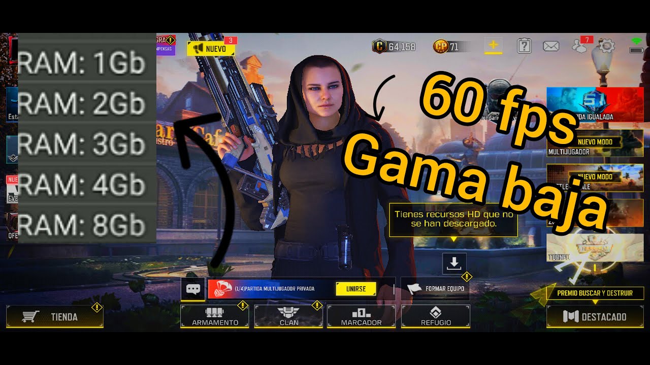 Así pude jugar cod Mobile a 60 fps en gama baja 😱👾