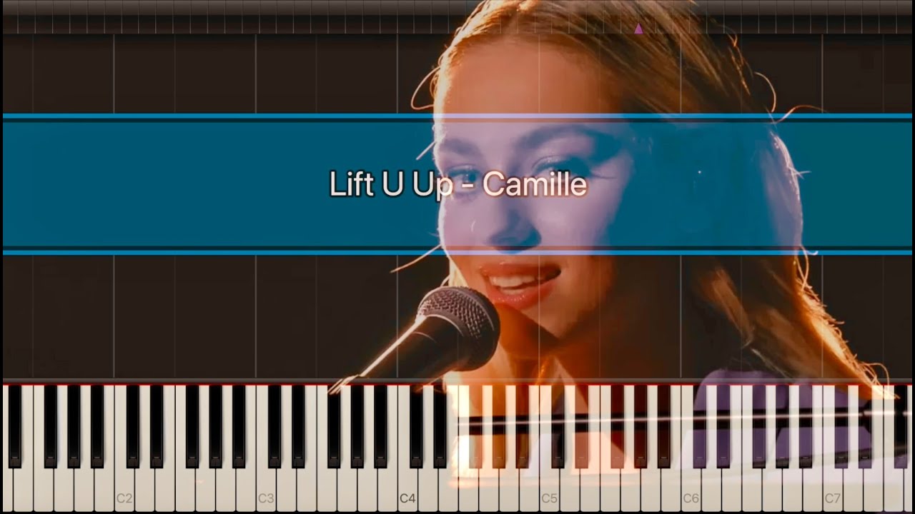Lift U Up - Camille Piano Tutorial | Karaoke with Sheet Music | Petra Van Tendeloo