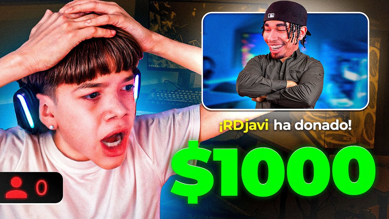 DONANDO 1000$ A STREAMERS PEQUEÑOS [ RDjavi