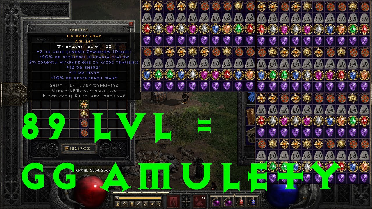 D2R - Dlaczego Warto wbić 89 LEVEL?!? - Craftowanie GG amuletów.