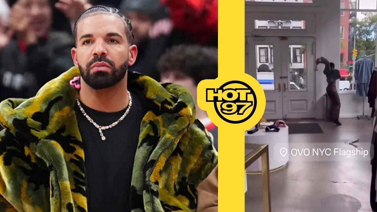 Drake's NY OVO Store Vandalized By Woman With Hammer