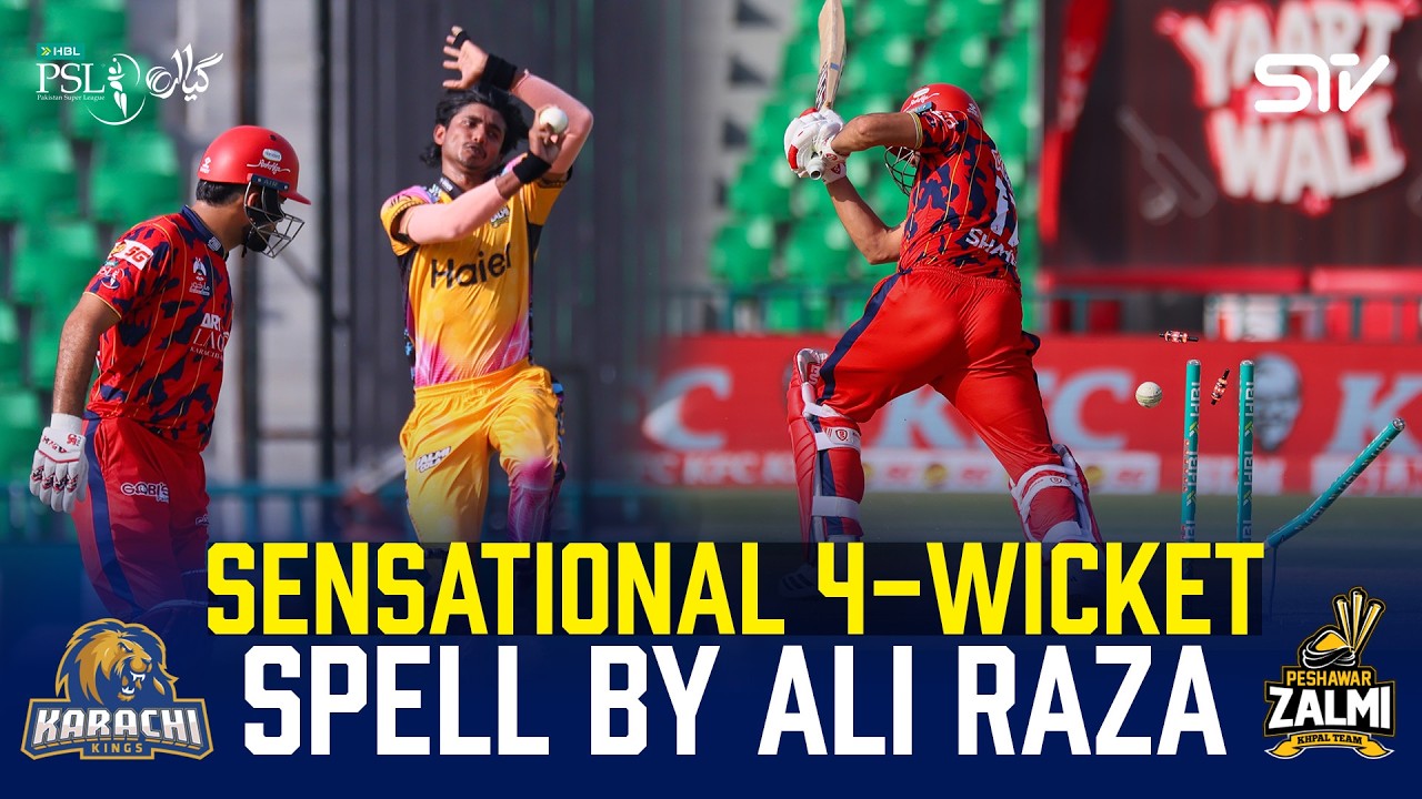 Ali Raza 4-Wicket Spell | Karachi Kings vs Peshawar Zalmi | Match 32 | HBL PSL 11 | MZB1J