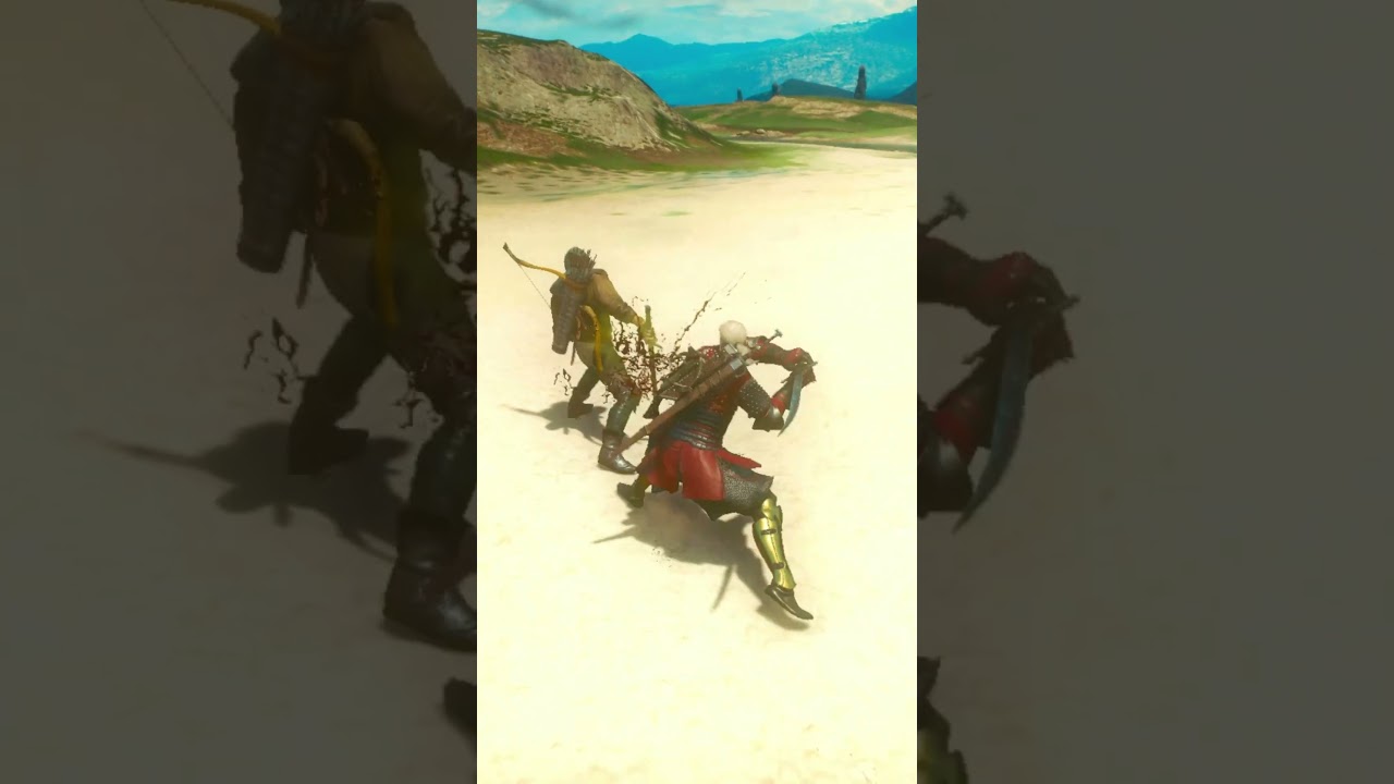 The combat is brutal in The Witcher 3 Wild Hunt #witcher #witcher3 #thewitcher3 #cdprojektred
