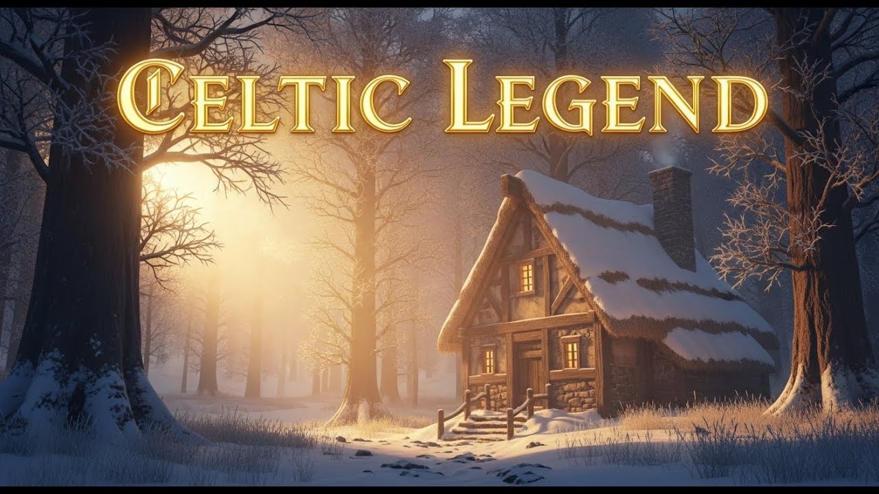 Celtic Legend 🌲 Winter Sunset in an Enchanted Forest for Relaxation & Peace
