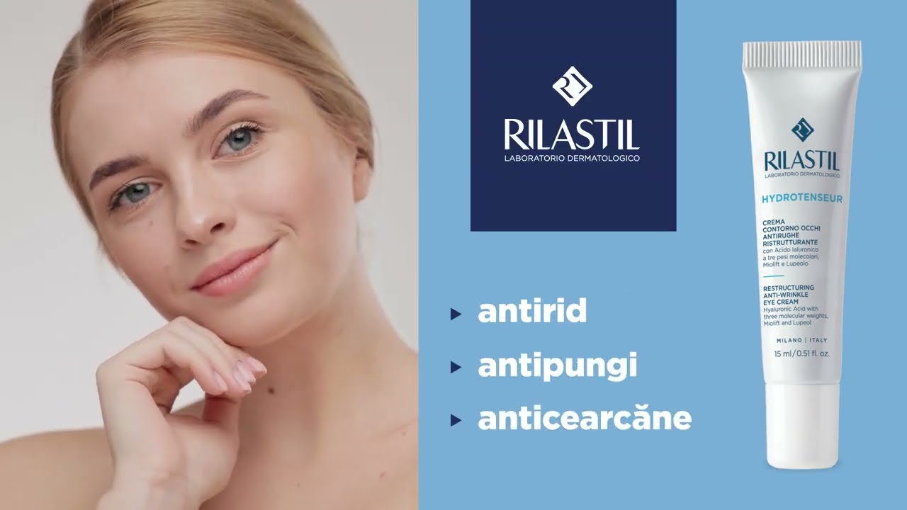 Rilastil Hydrotenseur Eye, cremă antirid pentru ochi, cearcăne & pungi