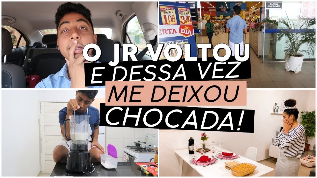 UM VLOG DO JUNIOR E PAAAASMEM: ELE PREPAROU UM JANTAR ROMÂNTICO COMPLETO PRA MIM E FILMOU TUDO!