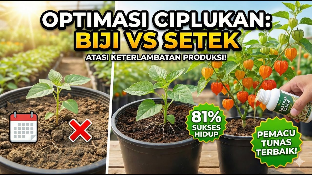 Metode Stek Pucuk untuk Tingkatkan Kemungkinan Hidup Tanaman Ciplukan