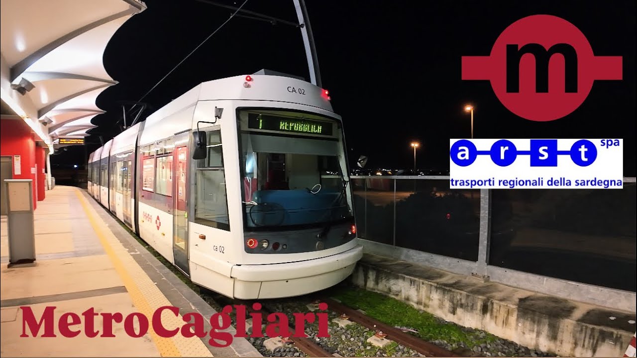 🚊 Full Journey MetroCagliari Linea 1: Policlinico → Repubblica 🇮🇹