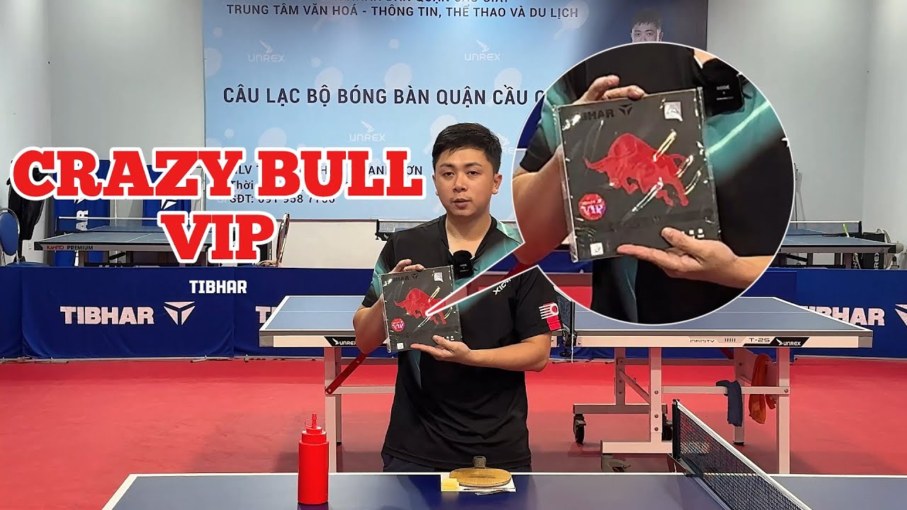 Review mặt vợt dễ kiểm soát nhất trong phân khúc 750k: Tibhar Crazy Bull VIP