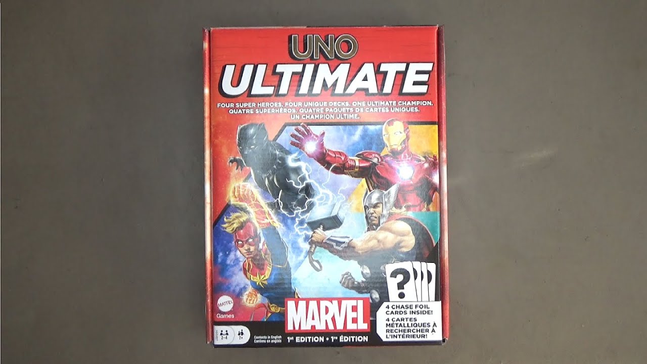 UNO Ultimate Marvel Card Game Opening