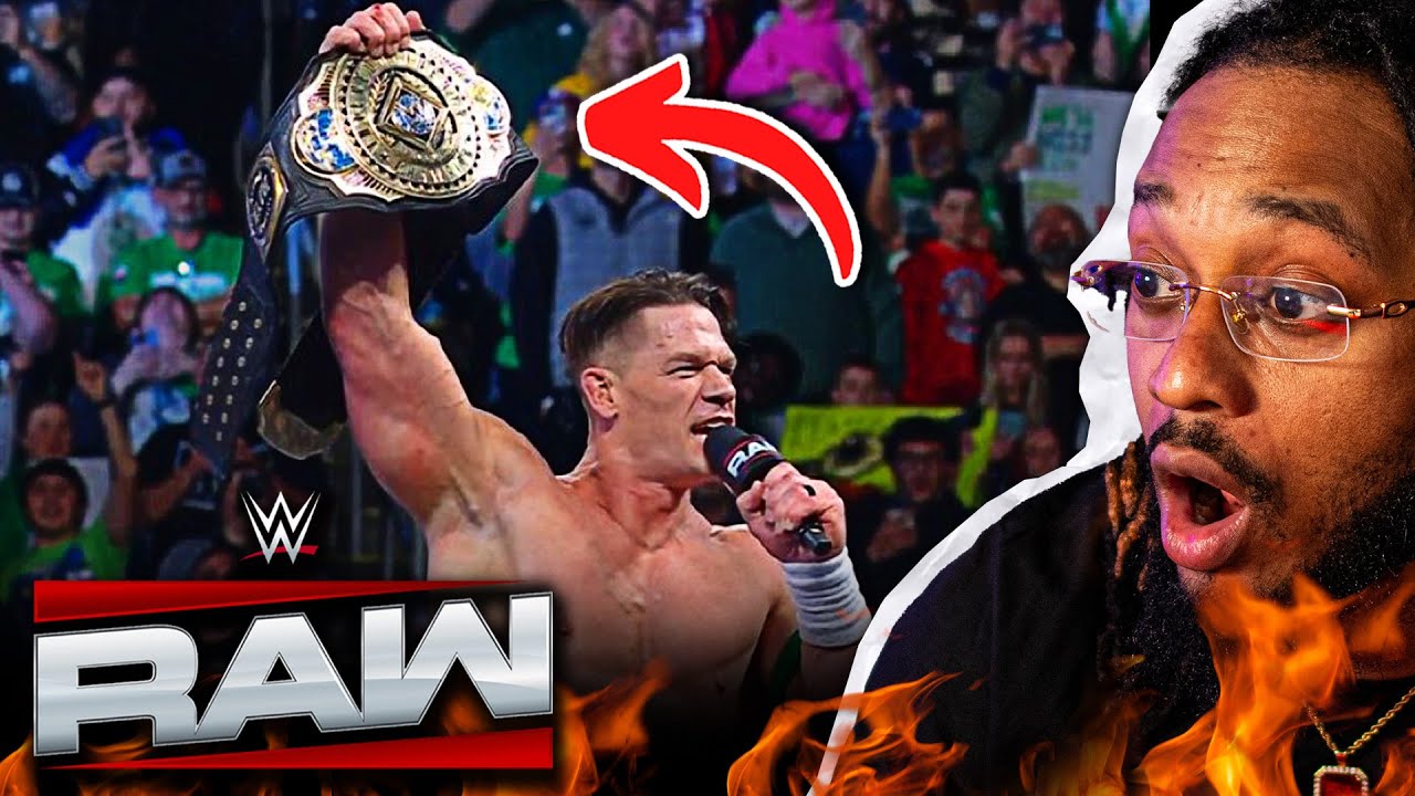 Реакция WWE Raw: промо Джона Сины и победа в титуле Интерконтинентального чемпиона!