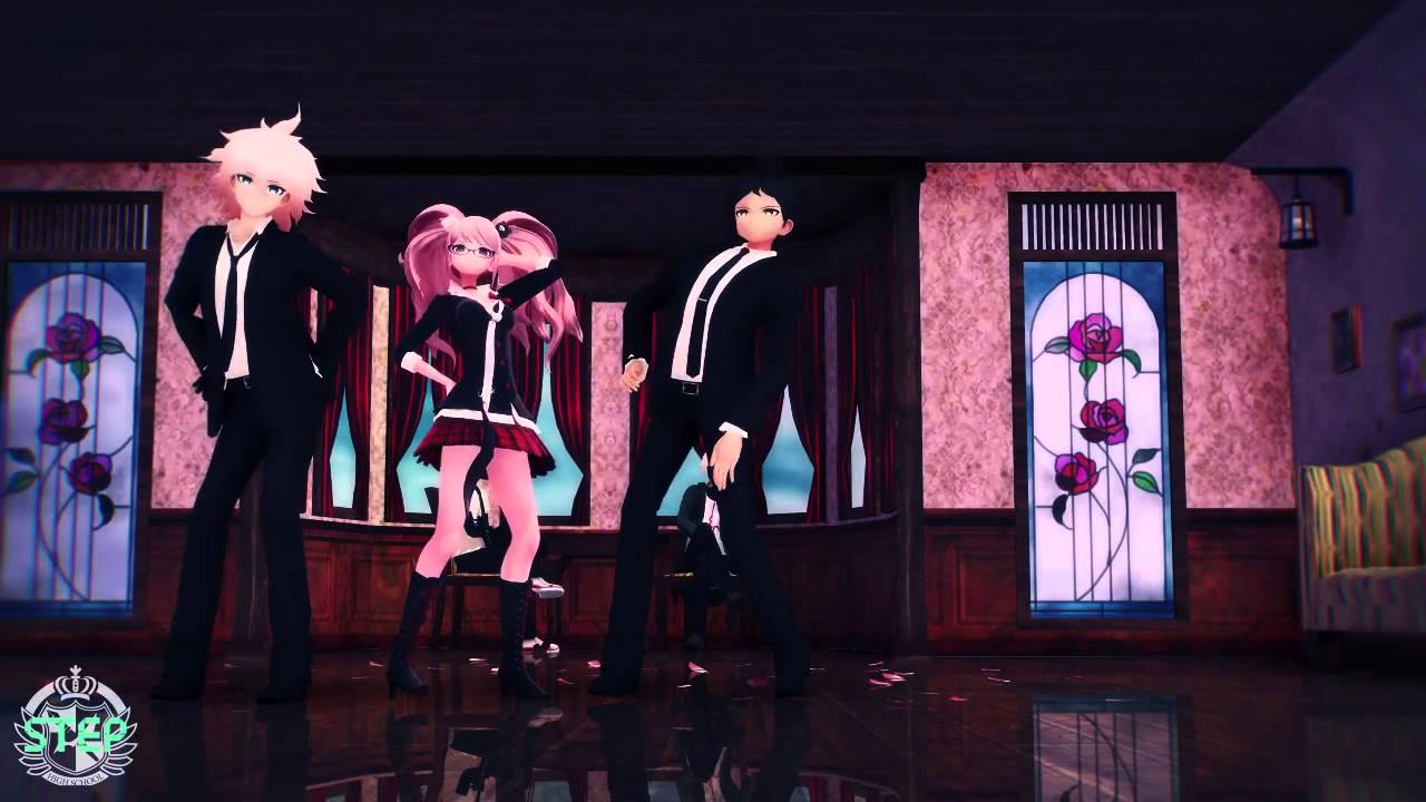 【ダンガンロンパMMD】江ノ島＆日向＆狛枝でSTEP