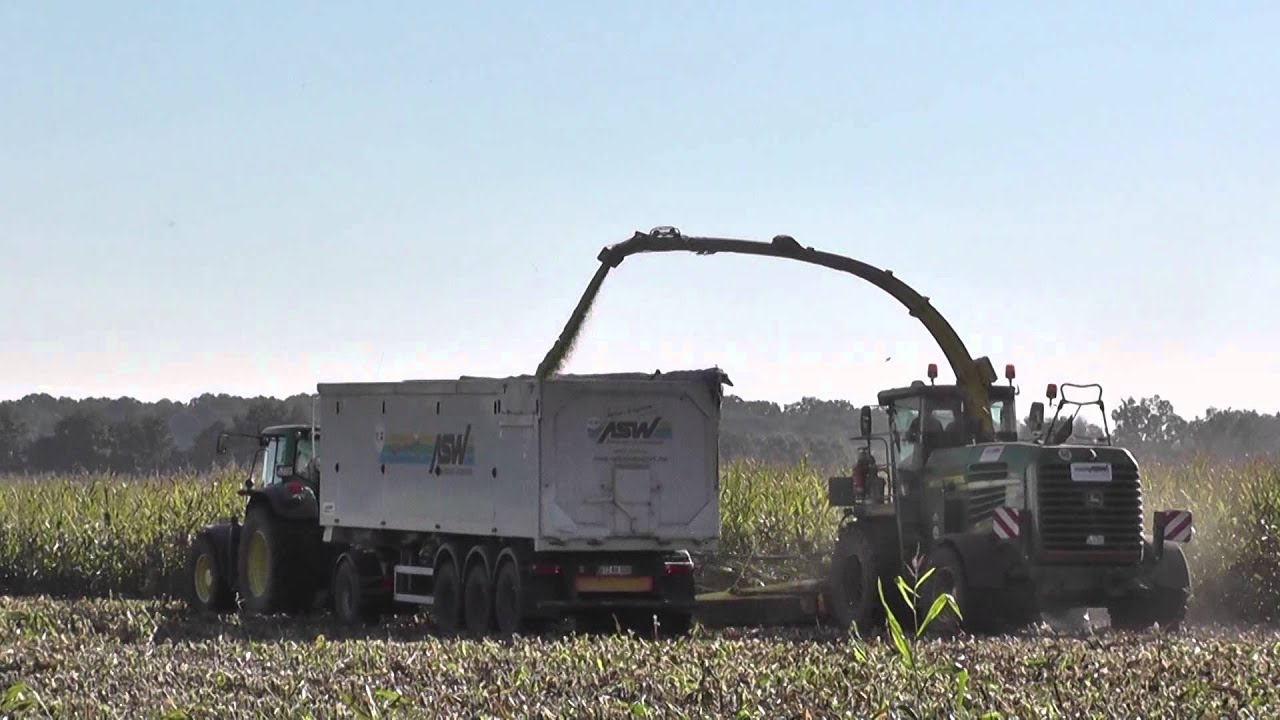 Maishäckseln 2015 mit John Deere 7950i Häcksler