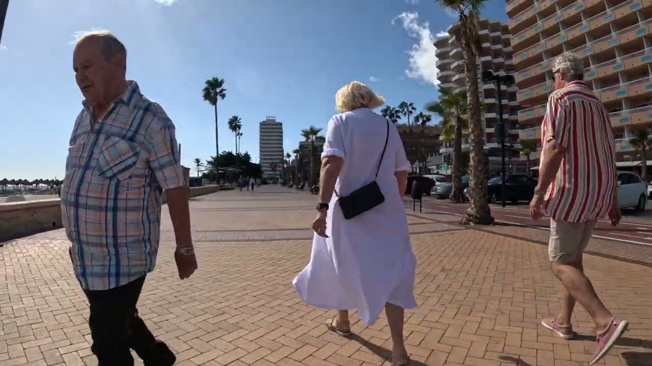 Walking on Fuengirola Beach
