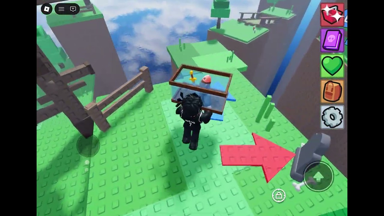 Playing some irl game in Roblox (random game)