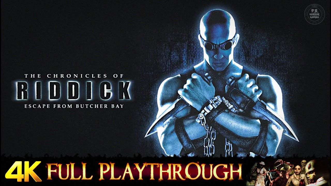 THE CHRONICLES OF RIDDICK : Escape from Butcher Bay | FULL GAME WALKTHROUGH 4K 60FPS (DARK ATHENA)