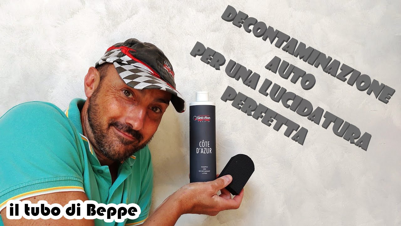 Decontaminazione corrozzeria con Detail Sponge e Decontaminant Lotion Còtè D'azur Sintoflon #car
