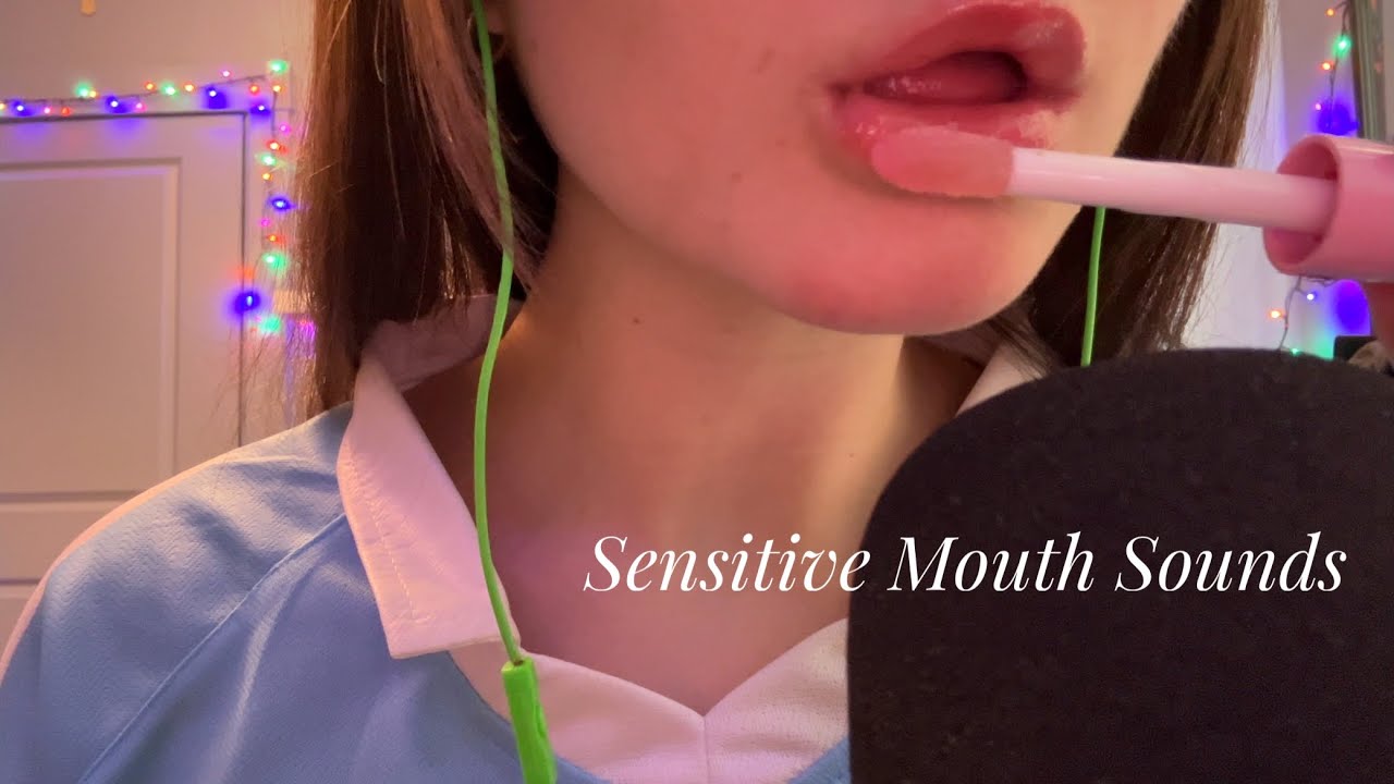 ASMR Sensitive Mouth Sounds & Lipgloss Application 💋 (Guaranteed Tingles)