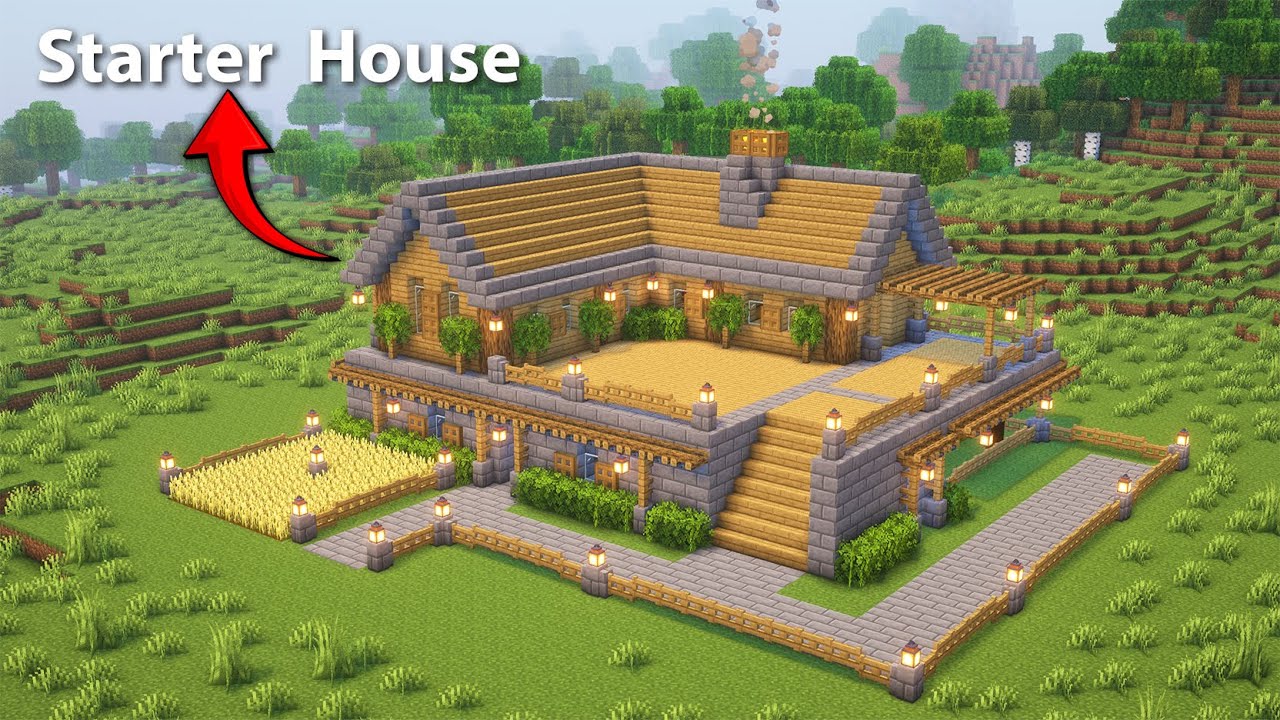 Minecraft Simple Starter House 🏠 | Minecraft Easy Build Tutorial