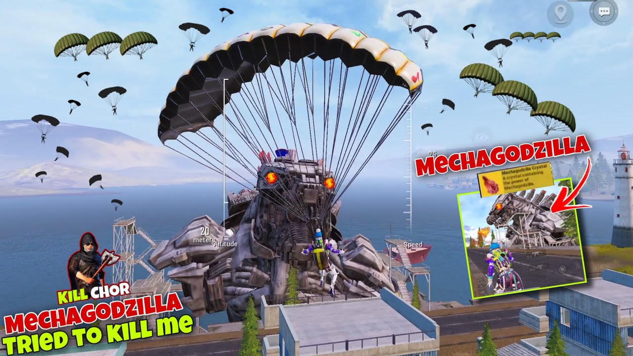 😱 First Time Landing On MechaGodzilla | Power Of New MechaGodzilla Pubg Mobile Gameplay