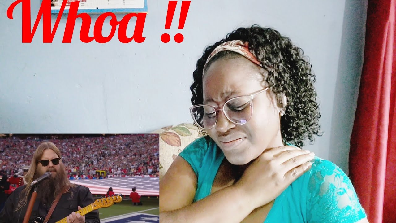 CHRIS STAPLETON SINGS THE NATIONAL ANTHEM AT THE SUPER BOWL / reaction