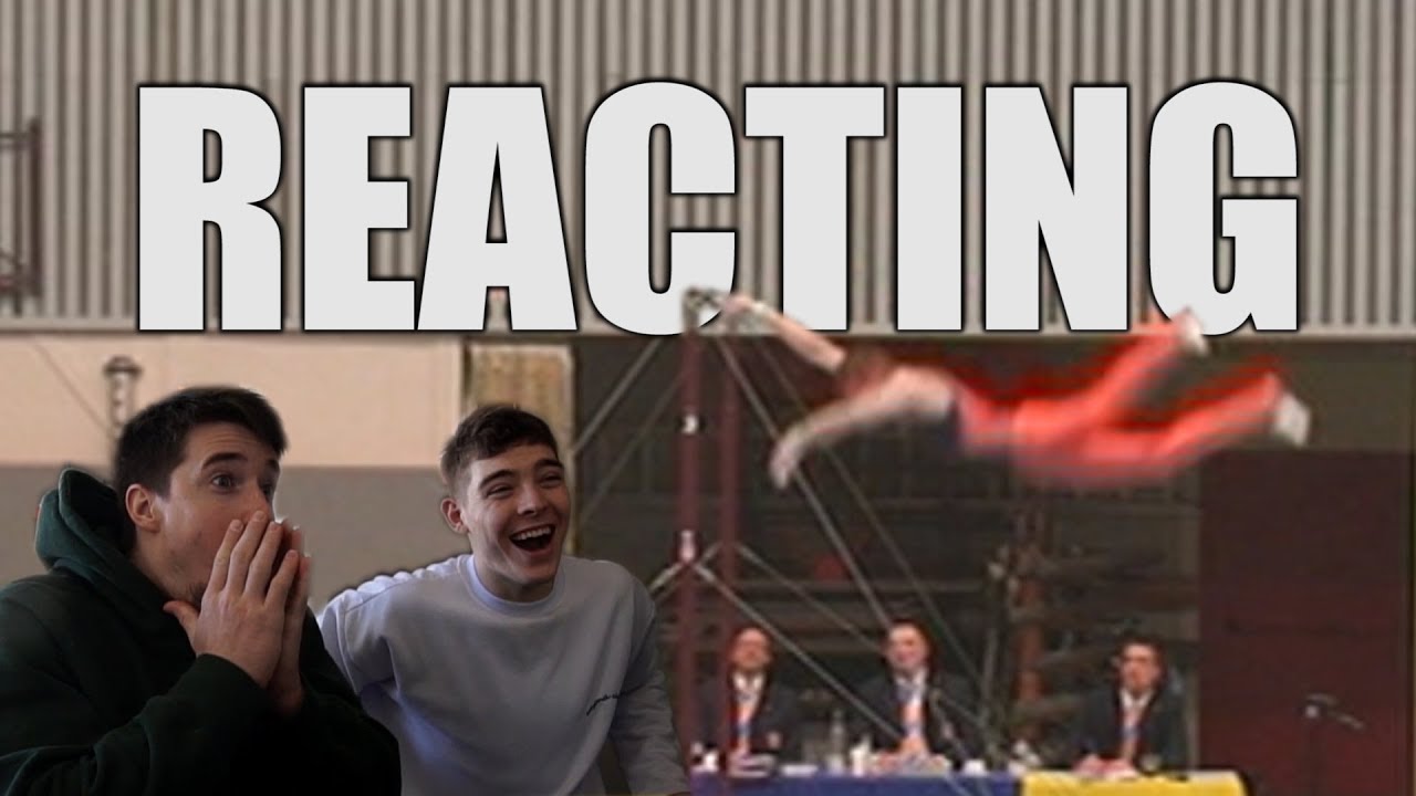 REACTING TO OUR OLD GYMNASTICS VIDEOS