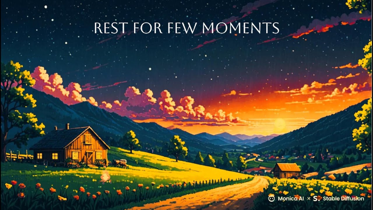 Take a Break | Cozy Rain & Campfire with Lofi Beat