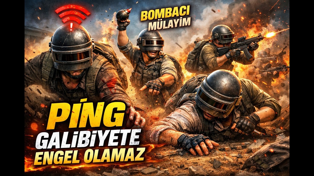 KÖTÜ İNTERNET GALİBİYETE ENGEL OLAMADI! #pubg #squad