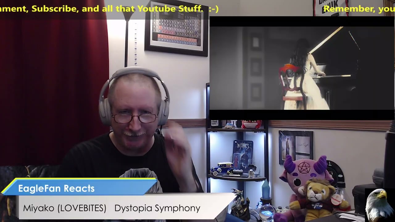 Реакция EagleFan на композицию Dystopia Symphony (фортепиано) Мияко (LOVEBITES) - Потрясающий тал...