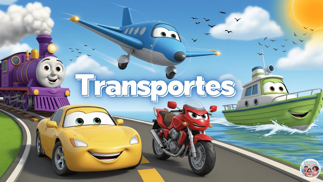 ✈️ 𝙈𝙀𝘿𝙄𝙊𝙎 𝘿𝙀 𝙏𝙍𝘼𝙉𝙎𝙋𝙊𝙍𝙏𝙀𝙎 ¡𝙖 𝙫𝙞𝙖𝙟𝙖𝙧! 🌍 Canción Infantil