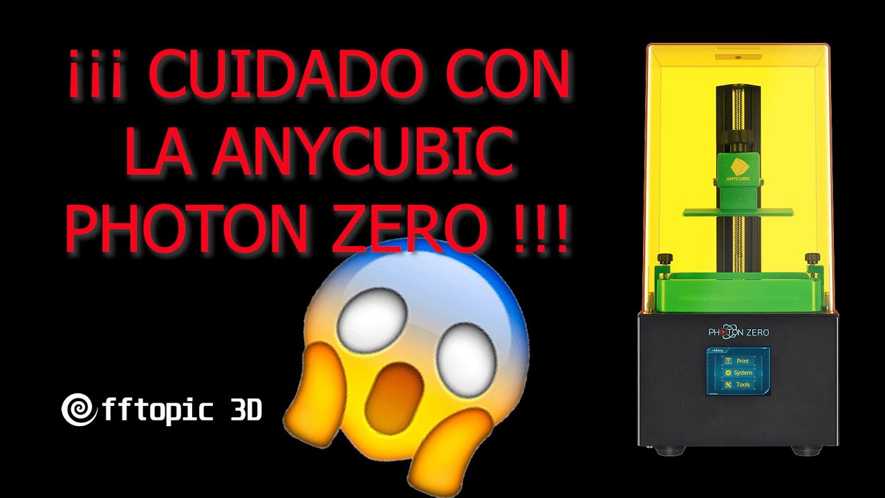 Cuidado con la Anycubic Photon Zero, bloqueo en el eje Z