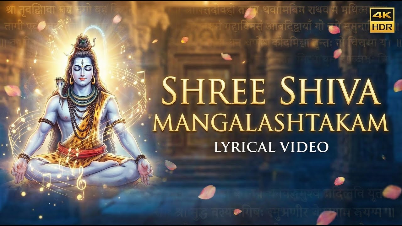 Invoke Lord Shiva's Blessings | Shree Shiva Mangalashtakam [With Lyrics] [Full HD] [4k]