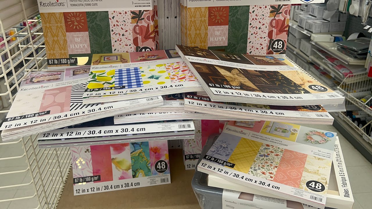 New paper pads & handmade paper kits @ Michael’s // shop with me & haul