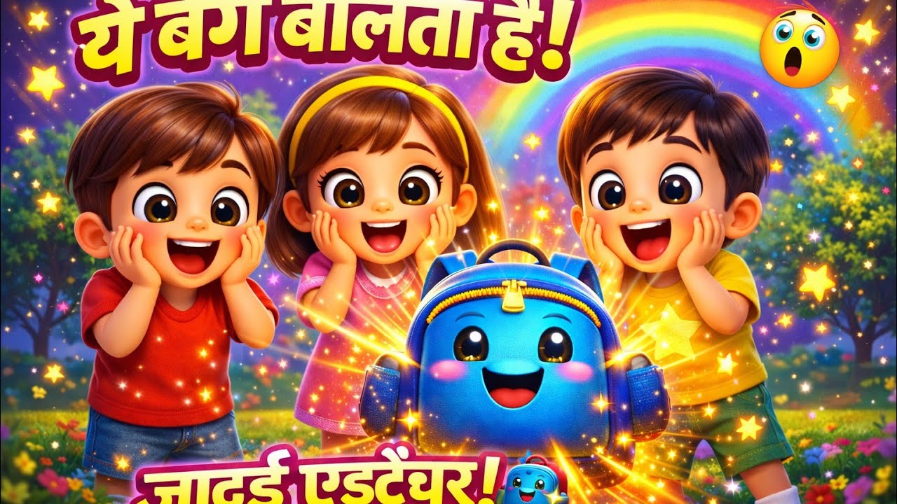 Boom Boom Bag Magic 🎒🌈 | Kids Action Song Hindi | Cartoon Dance