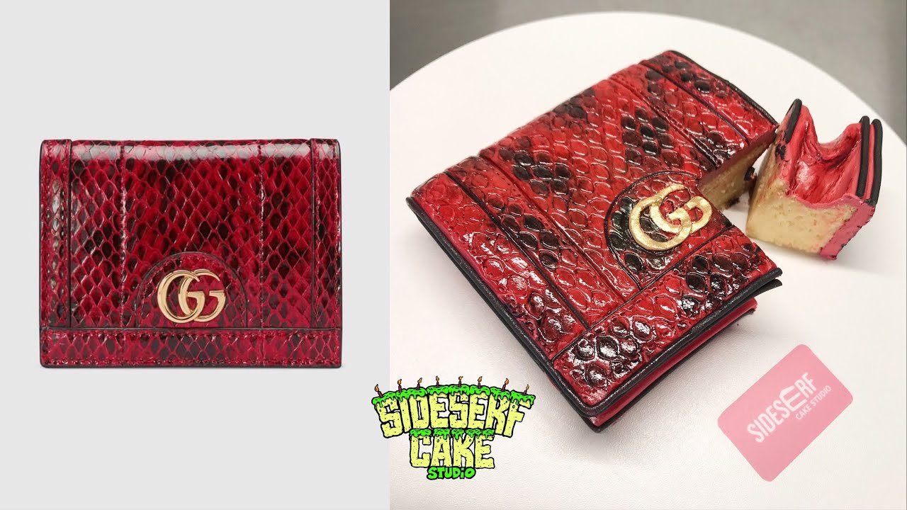 How to Make a Snakeskin Gucci Wallet CAKE