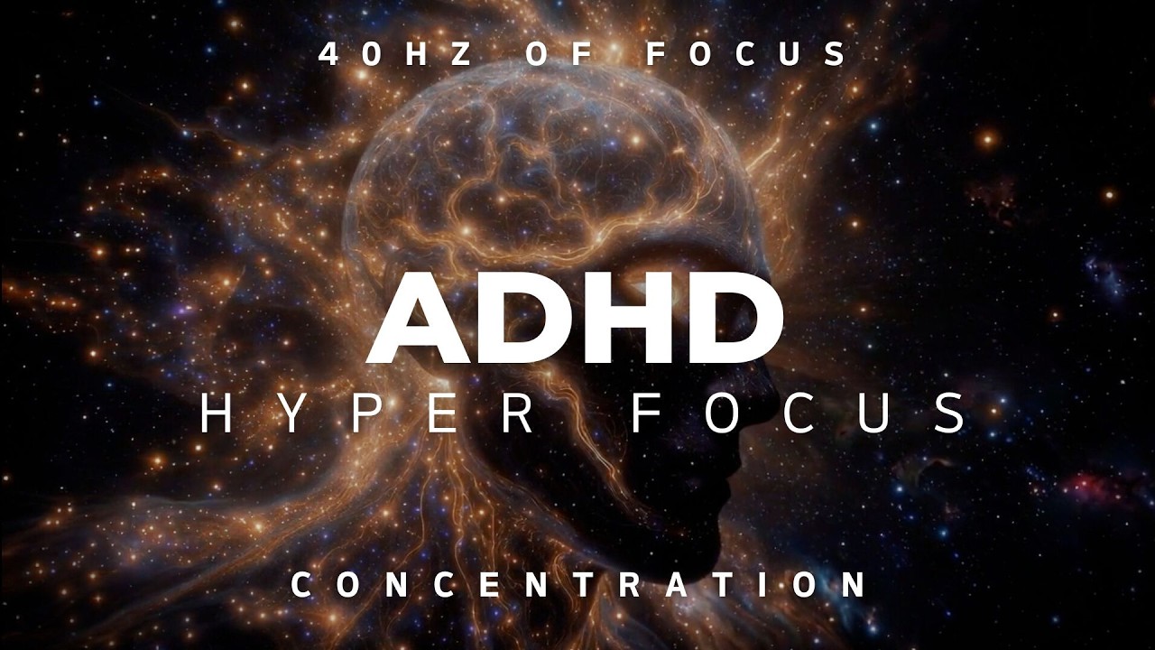 ADHD Hyper Focus 🧠 40Hz Binaural Beats for Deep Work & Study