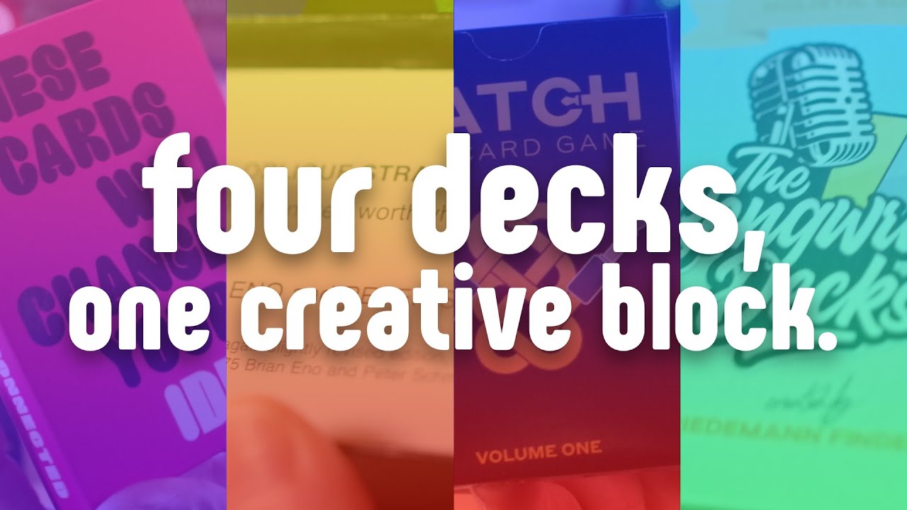 4 Decks to beat the Creative Blues in 2021: from Oblique Strategies to Patch The Card Game