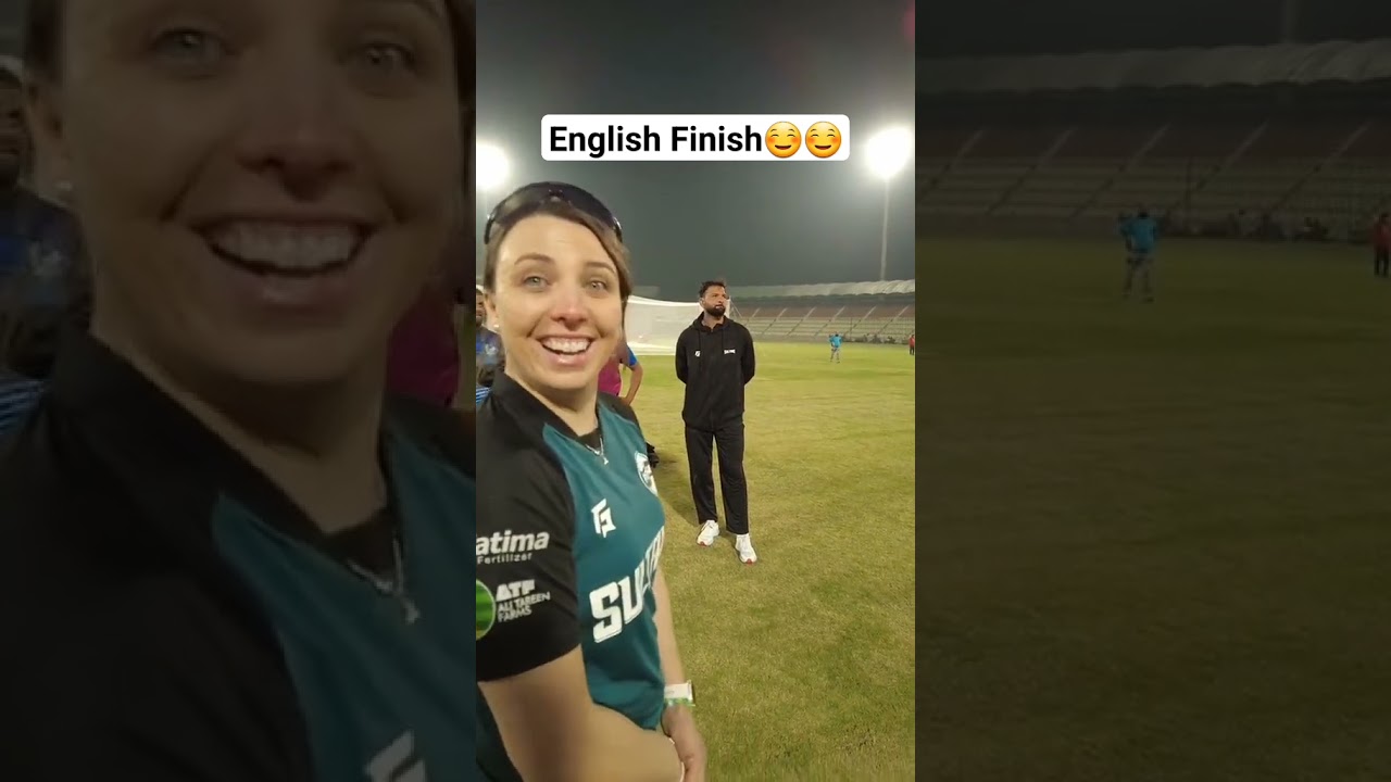 Multan sultan bowling coach Catherine dalton with ihsan ullah funny english #ihsanullah #catherine