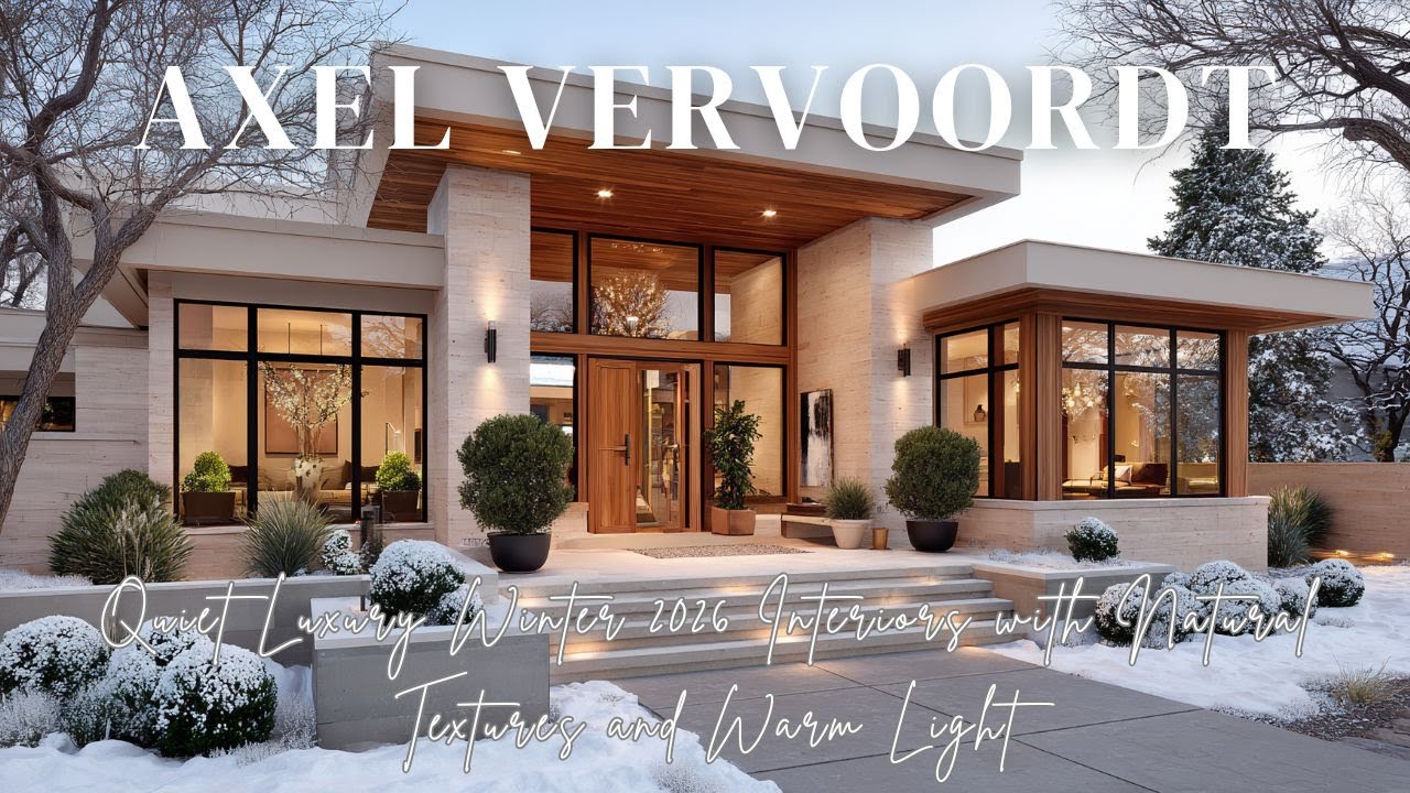 Quiet Luxury Winter 2026 Axel Vervoordt Inspired Interiors with Natural Textures and Warm Light