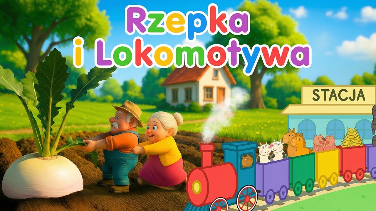 Rzepka i Lokomotywa Julian Tuwim kompilacja | Piosenki dla dzieci | Miś Nikoś