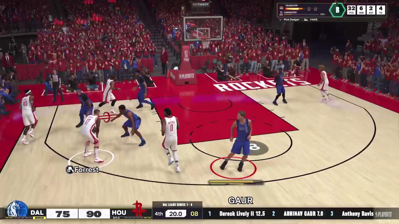 PLAYOFFS round 1 against Rockets #Nba #nba2k25