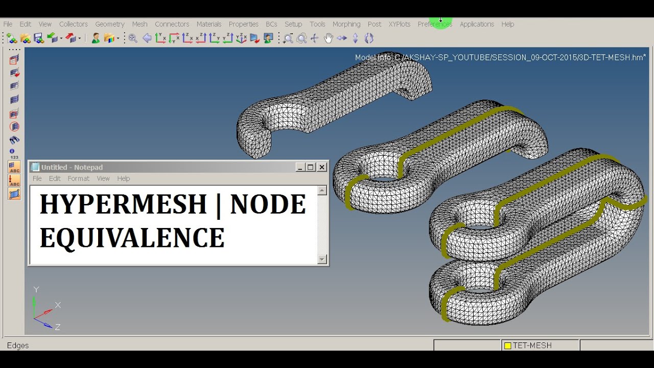 HyperMesh | Equivalence | Node | GRS |