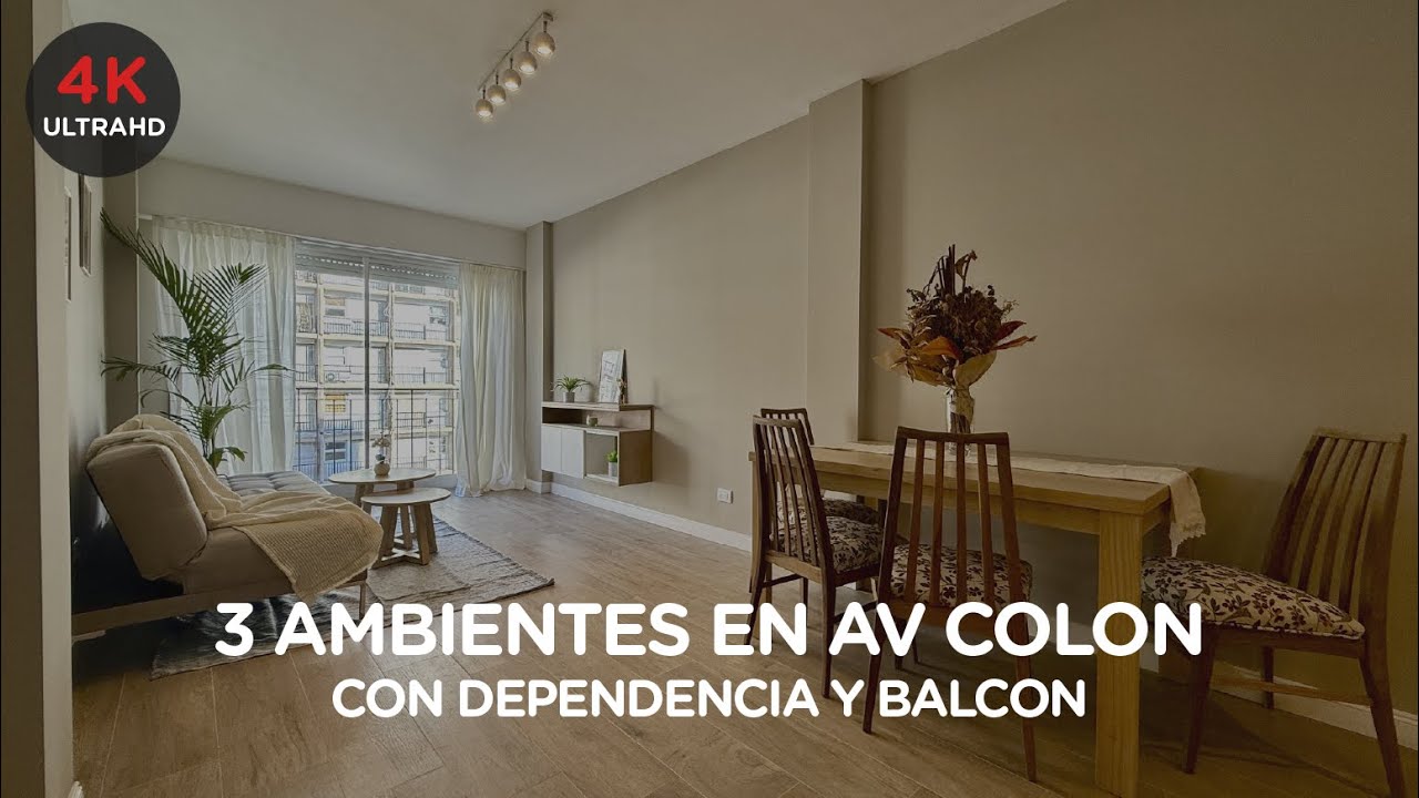 RESERVADO Departamento 3 Ambientes Reciclado y Amoblado sobre Av. Colón | Mar del Plata