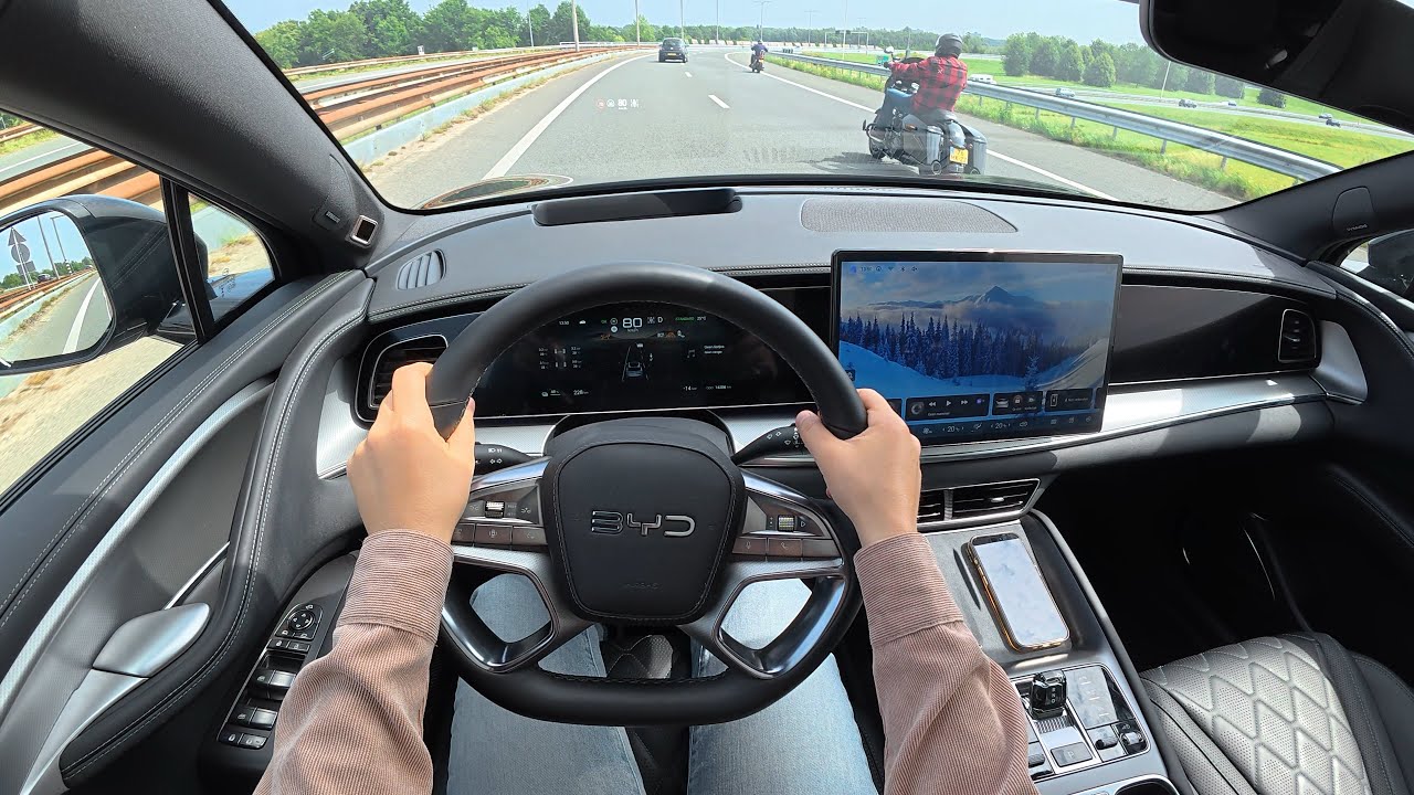 The NEW BYD SEALION 7 2025 - POV Test Drive - Interior Build Quality check