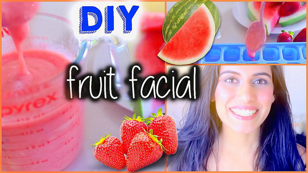 HOMEMADE FACE MASK (DIY Fruit Facial) for Acne, Scars & Open Pores (Natural Skin Care)