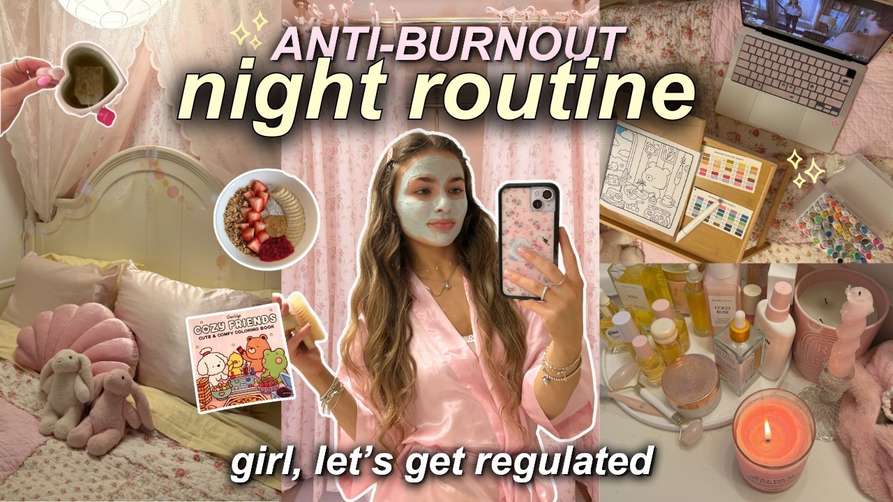 Идеальная ВЕЧЕРНЯЯ РУТИНА против выгорания 🌙 советы, которые мне помогли + уютные ритуалы