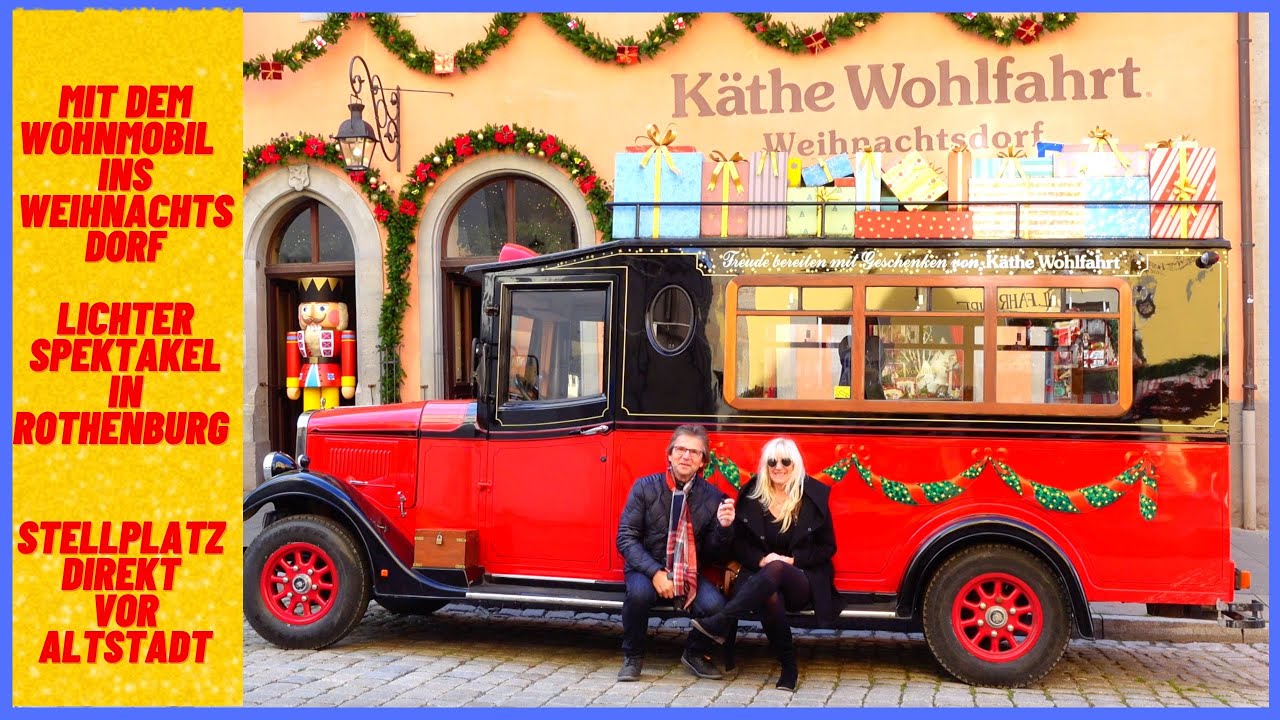 Mit dem Wohnmobil ins Weihnachtsdorf Rothenburg ob der Tauber